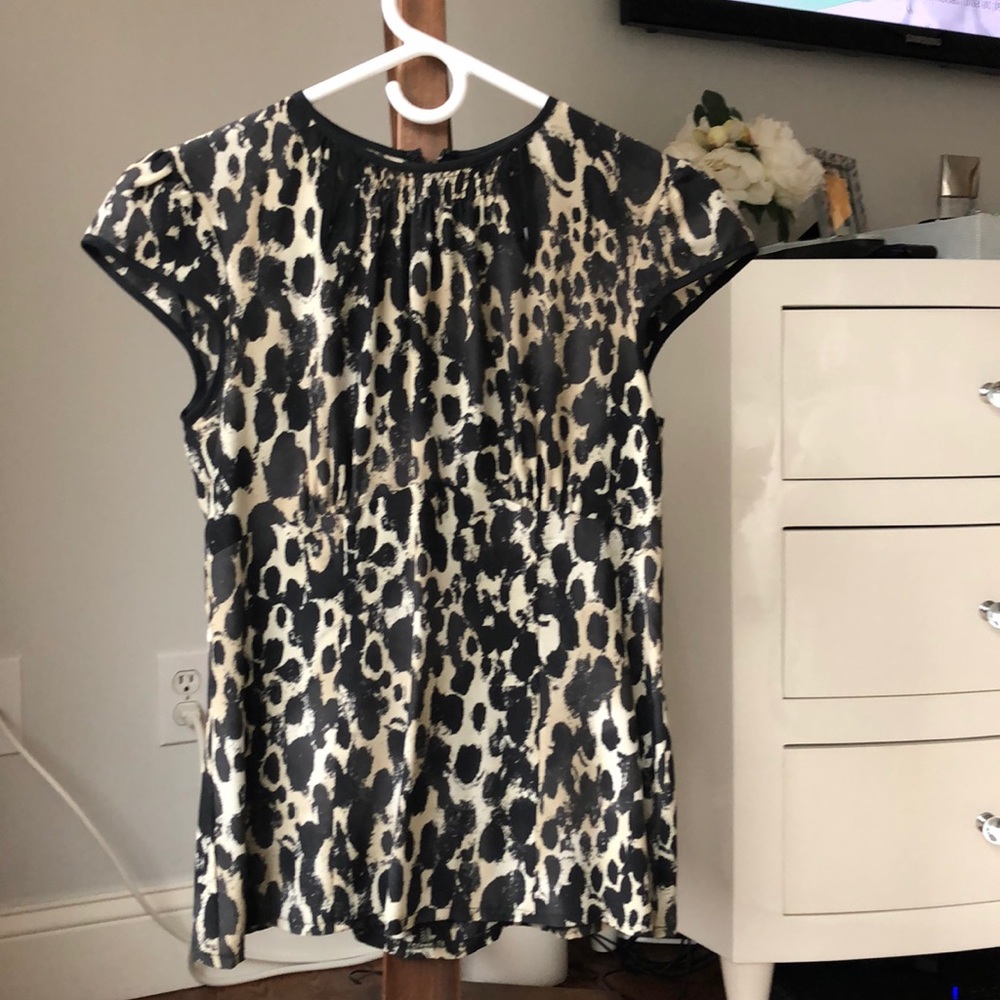 Nanette Lepore Silk Print Blouse